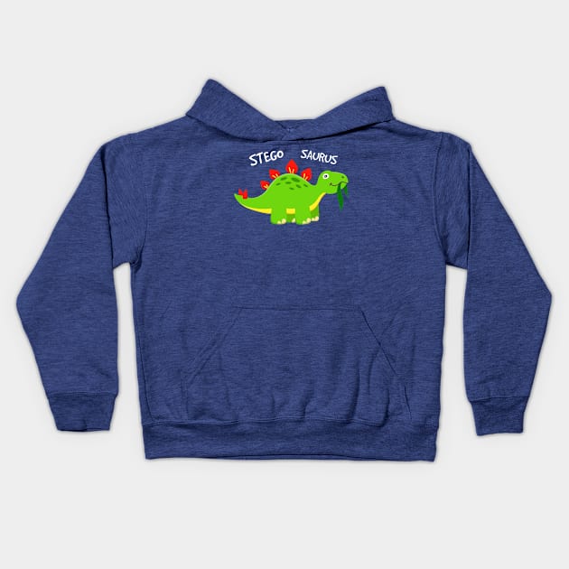 Cute Stegosaurus for Kids Kids Hoodie by samshirts